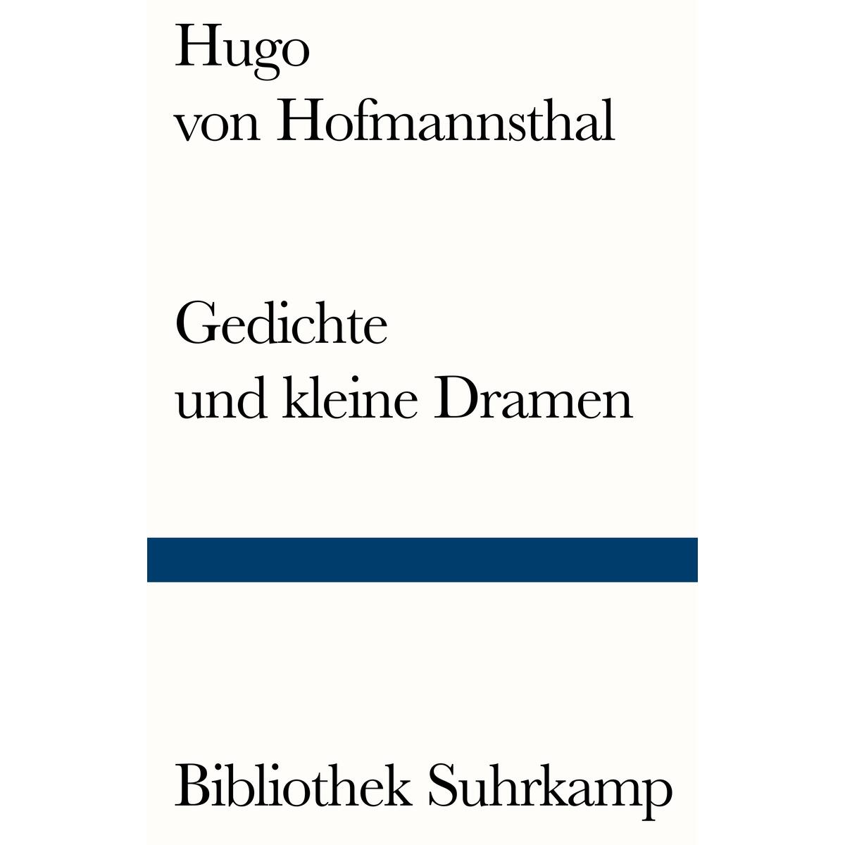 Gedichte und kleine Dramen von Suhrkamp Verlag AG